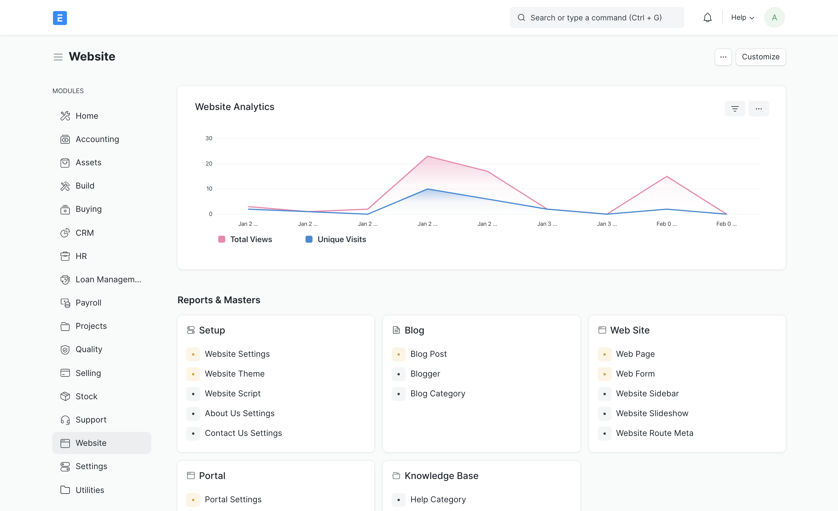 ERPNext Core Modules - Warehouse, Stock and Manufacturing Operations